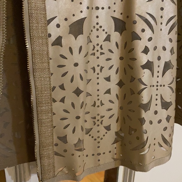 Laser-cut vinyl jacket to dress up your best winter whites, jeans,summer linens. - Picture 5 of 5
